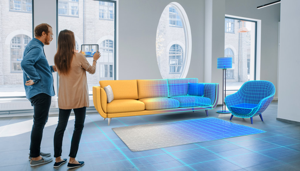 Display-a-furniture-3D-model-in-VR-AR-space