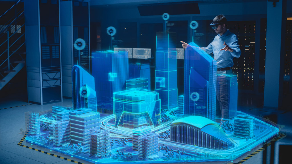 3D-city-hologram-display-with-MR-HoloLens