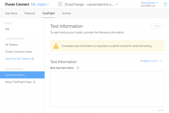‎TestFlightとは · 使い方について (Beta iOS)。· ‎外部テスターの追加